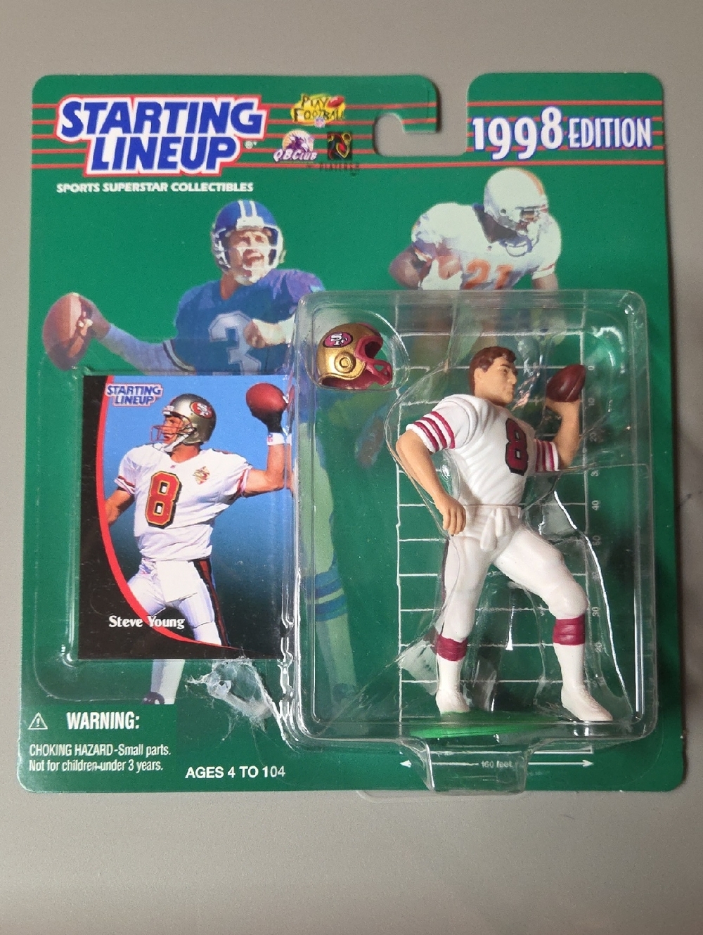 1998 Edition Steve Young Action Figure - White & Burgundy